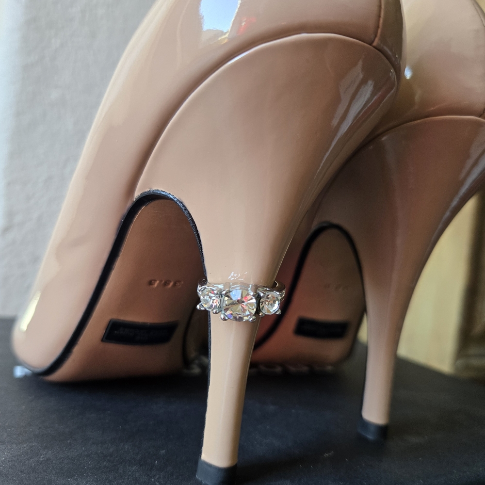 Marc Jacobs The Proposal Pump In Nude Patent, 8.5